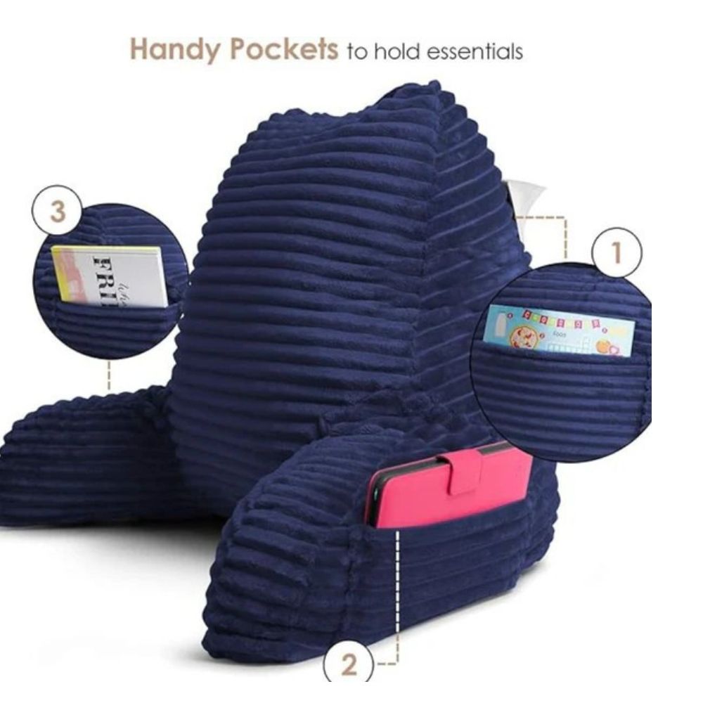 Reading Pillow for Bed – Gentle Back, Neck & Arm Support for Seniors