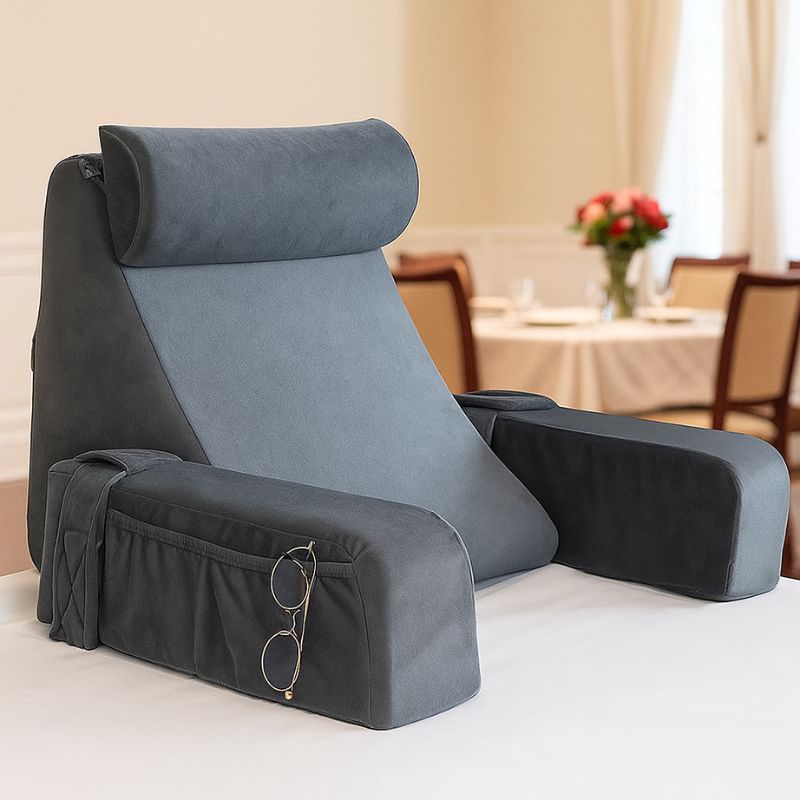 Reading Pillow with Armrest Backrest – Gentle Support for Seniors