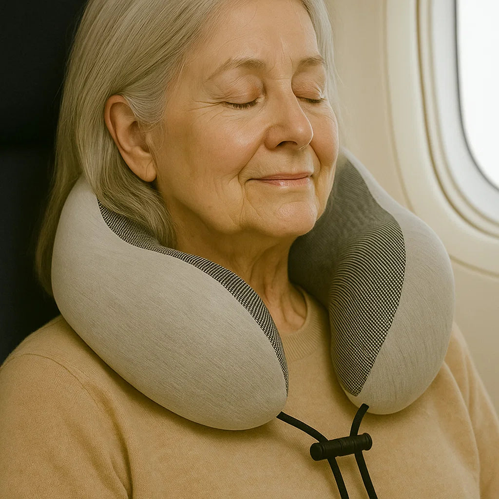 U Shape Neck Travel Pillow – Memory Foam Car Head & Neck Rest for Comfort
