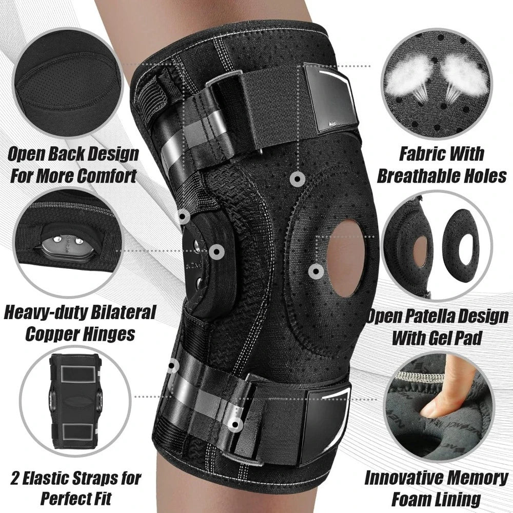 Adjustable Elderly Man's Knee Brace – Gentle Support & Comfort