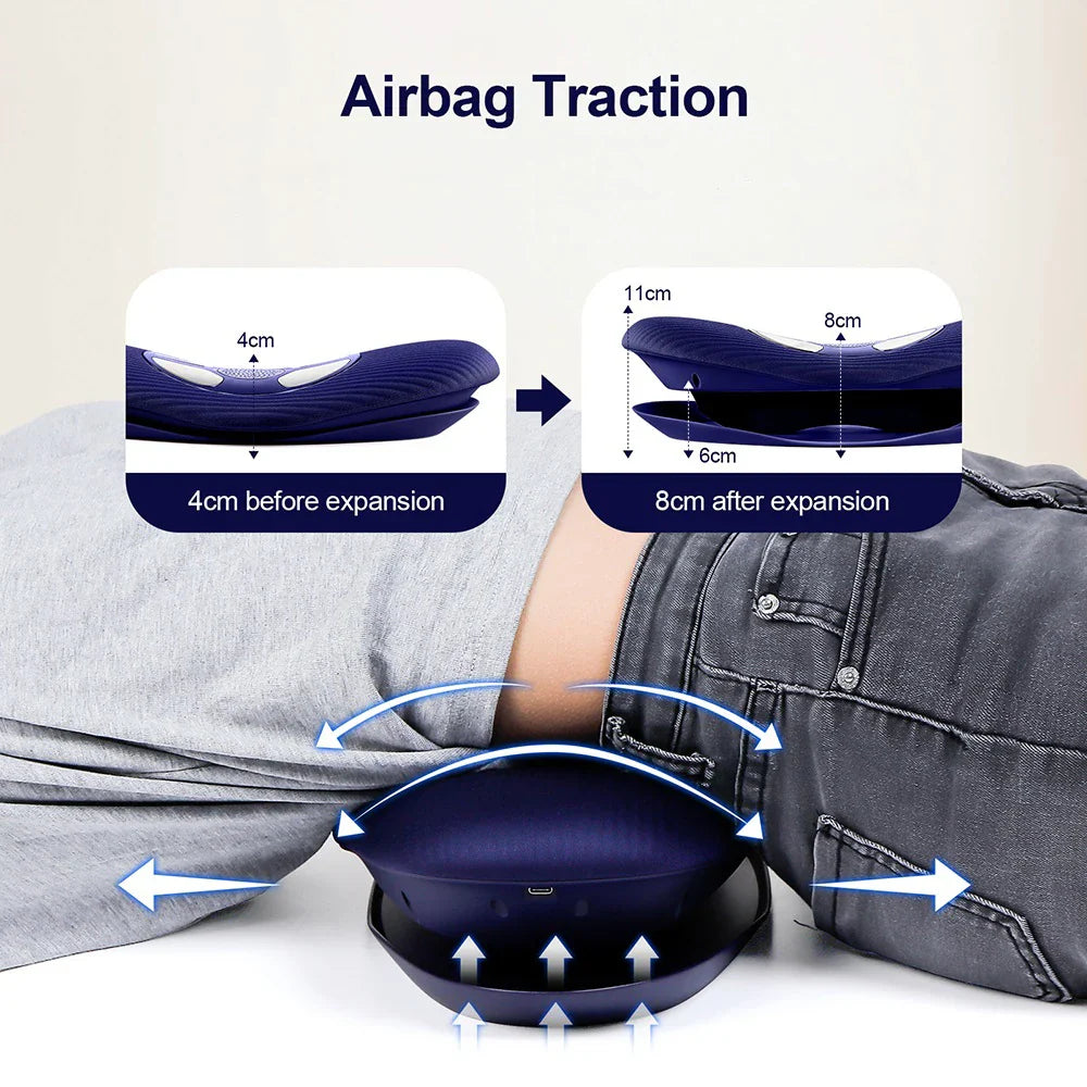 Adjustable Waist Massager - Deep Vibration & Traction Therapy