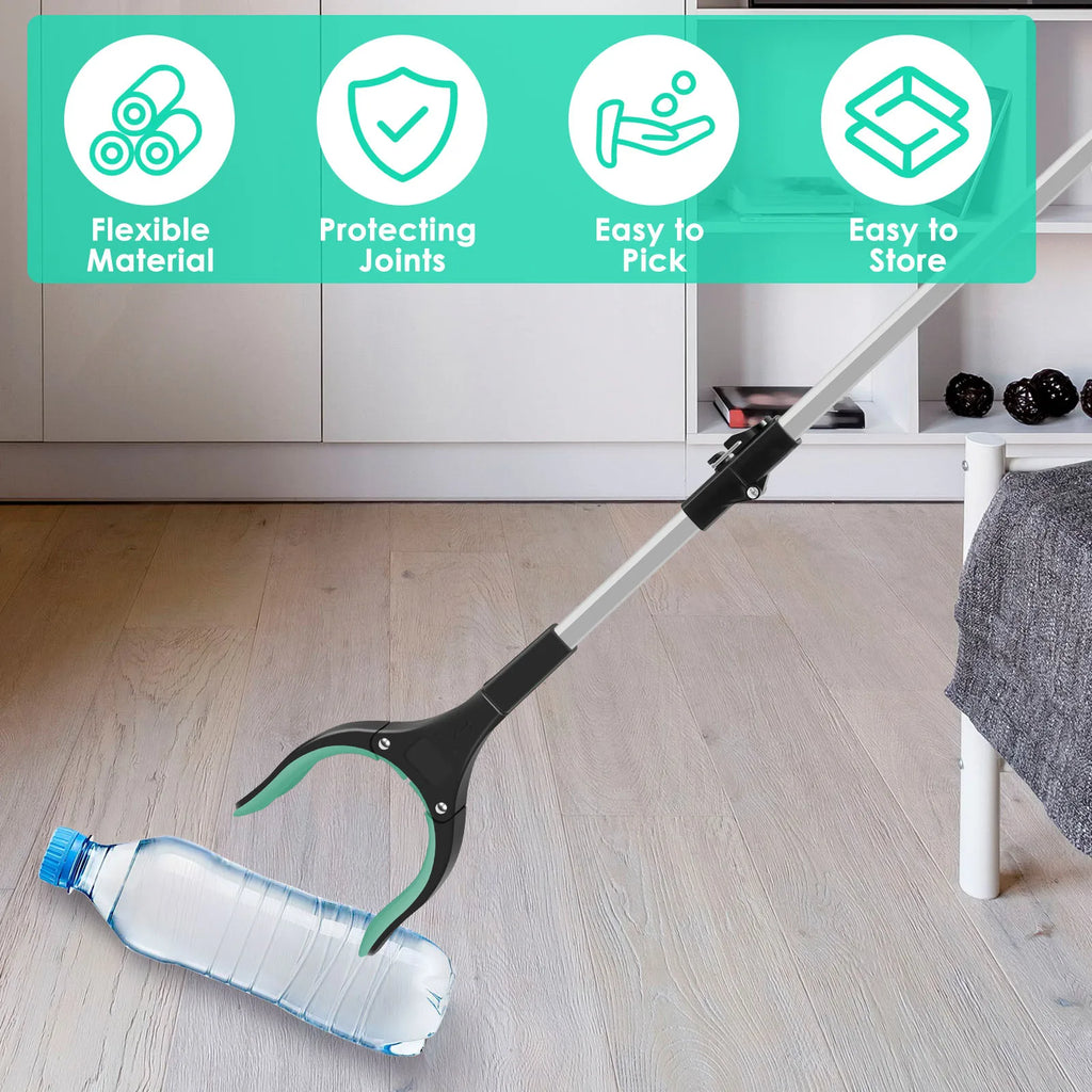 43" Upgraded Foldable Grabber Tool with Magnetic 360° Swivel Clip for Elderly & Disabled