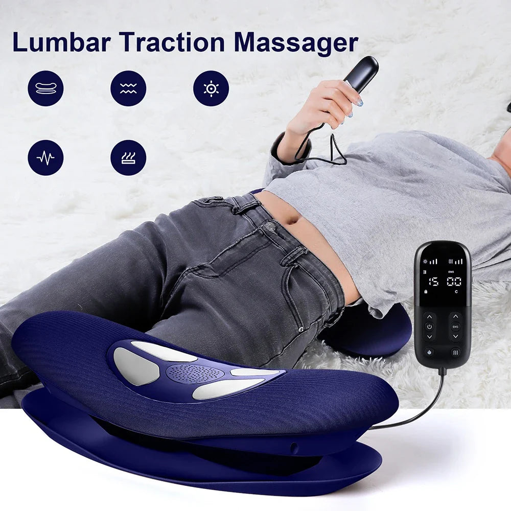 Adjustable Waist Massager - Deep Vibration & Traction Therapy