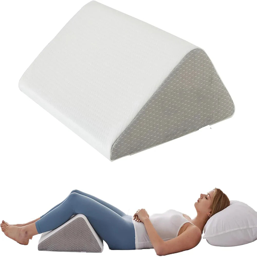 Triangle Wedge Pillow – Memory Foam Support for Back, Legs & Neck