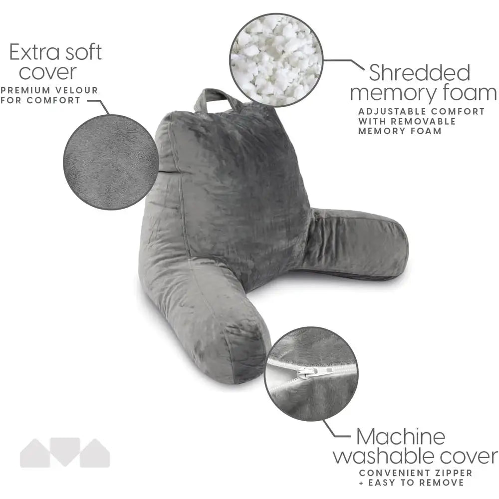 Reading Pillow for Bed Support – Gentle Back & Arm Comfort for Seniors