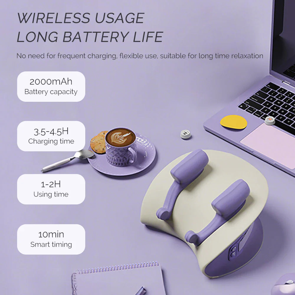 Wireless Heated Massager - Relieve Neck & Muscle Tension