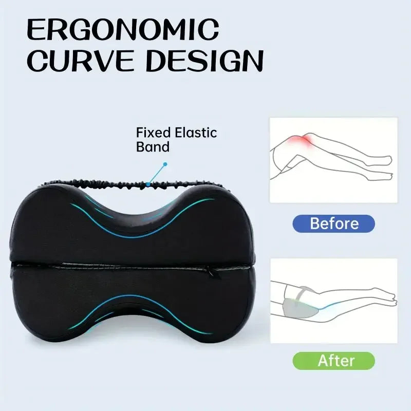 2-in-1 Leg Positioning Pillow with Strap – Comfortable Support for Seniors