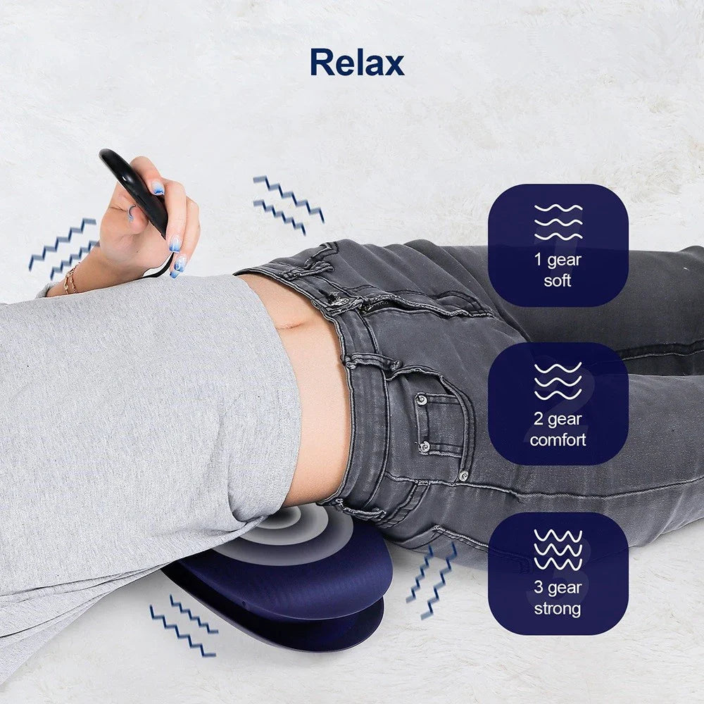 Adjustable Waist Massager - Deep Vibration & Traction Therapy