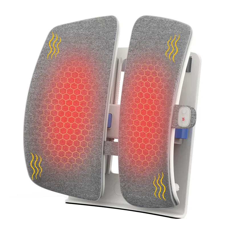 Ergonomic Heated Massage Back Support Cushion – Senior Comfort Edition
