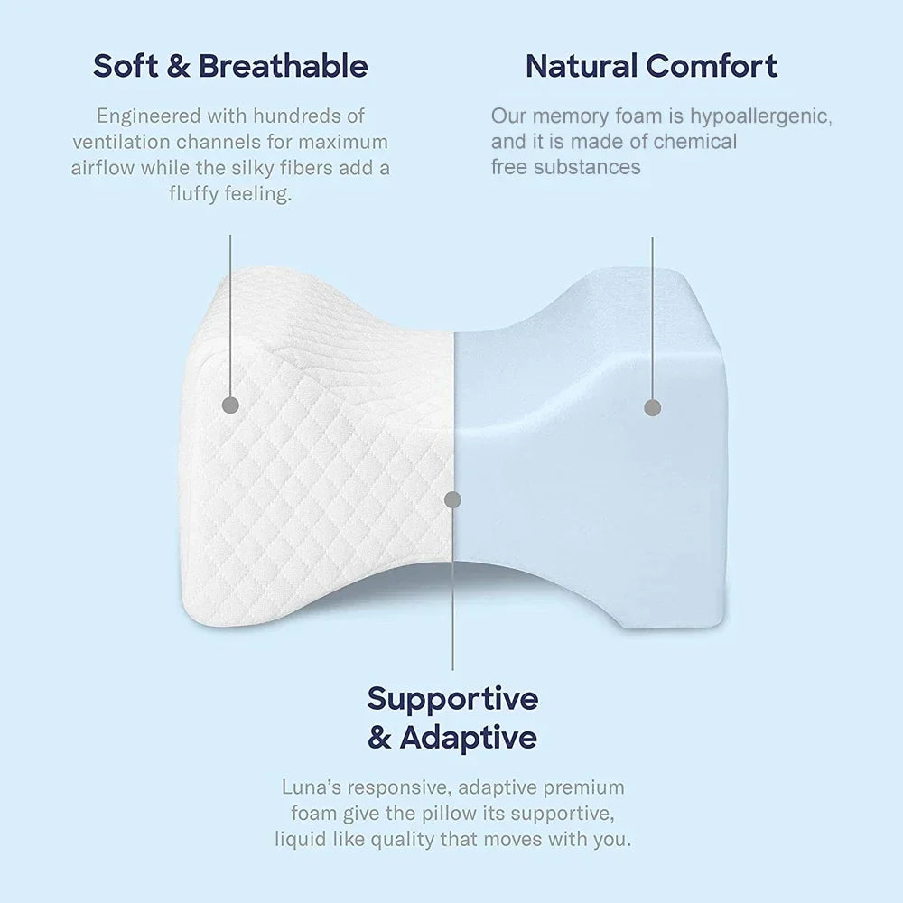 Comfort Knee Pillow – Lumbar & Leg Support for Seniors