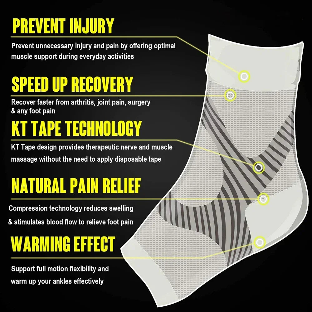 Flexible Ankle Compression Sleeve – Gentle Daily Support for Seniors
