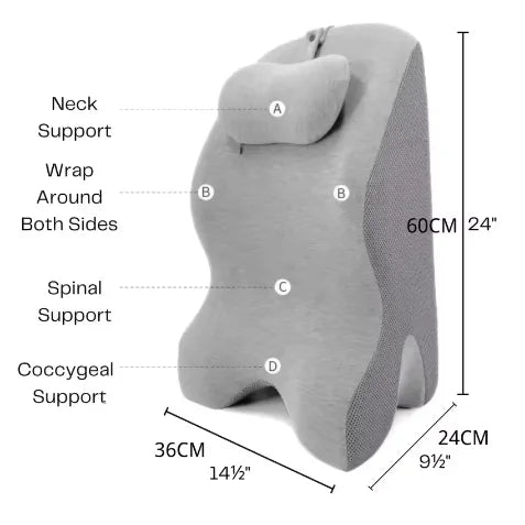 Multifunctional Prone Position Lie Pillow – Memory Foam Cushion for Bed Comfort