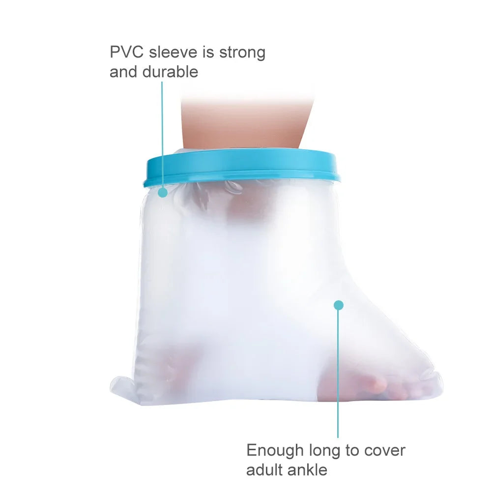 Reusable Waterproof Cast Cover – Keep Legs & Feet Dry for Seniors