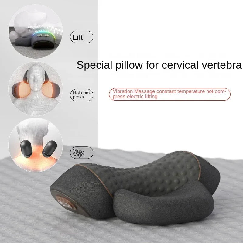 Electric Neck Massager Cervical Support Pillow – Senior Comfort & Relaxation Edition
