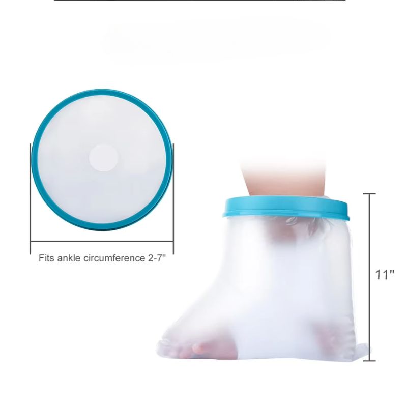 Reusable Waterproof Cast Cover – Keep Legs & Feet Dry for Seniors