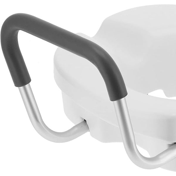 Toilet Seat Riser with Arms – Non-Slip, Adjustable Toilet Riser for Elderly