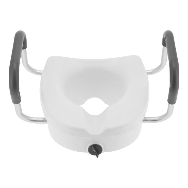 Toilet Seat Riser with Arms – Non-Slip, Adjustable Toilet Riser for Elderly