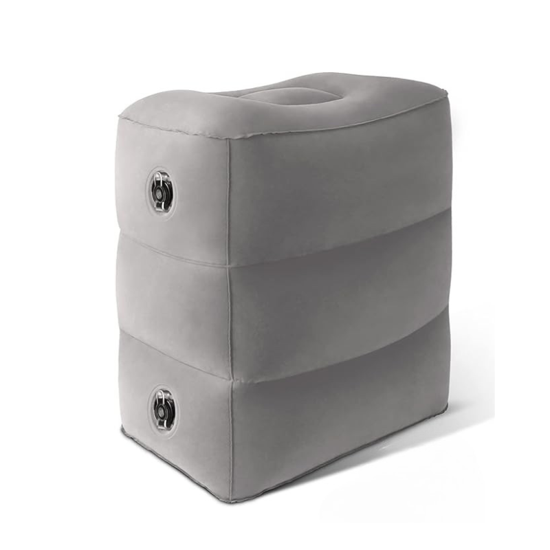 Travel Foot Rest Pillow – Adjustable Cushion for Flights, Car & Desk Use