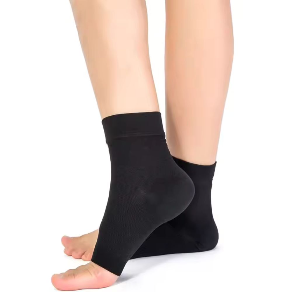 Open Toe Ankle Support Sleeve – Gentle Compression for Seniors