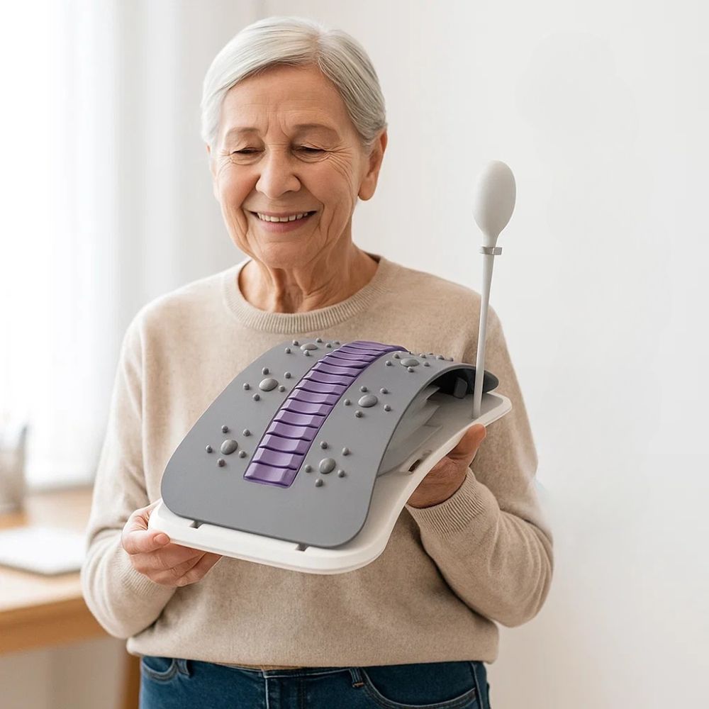Portable Spine Stretcher Massager - Senior Comfort & Support