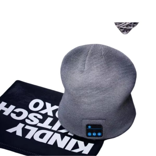 Outdoor Warm Running Hat for Seniors - Bluetooth-Compatible Knitted Beanie