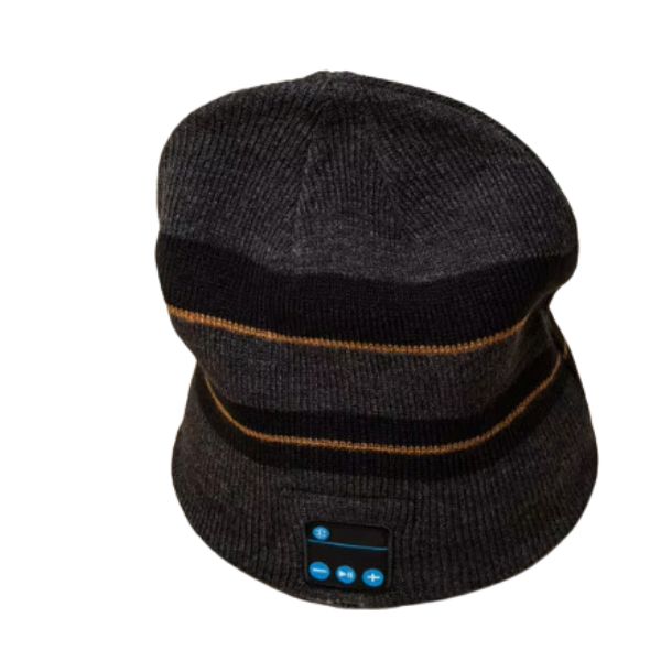 Outdoor Warm Running Hat for Seniors - Bluetooth-Compatible Knitted Beanie