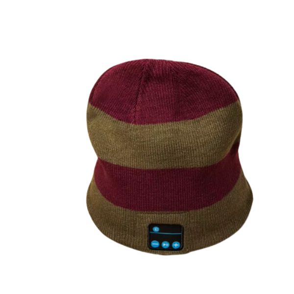 Outdoor Warm Running Hat for Seniors - Bluetooth-Compatible Knitted Beanie