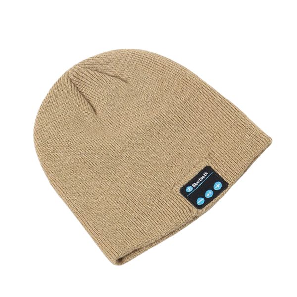 Outdoor Warm Running Hat for Seniors - Bluetooth-Compatible Knitted Beanie