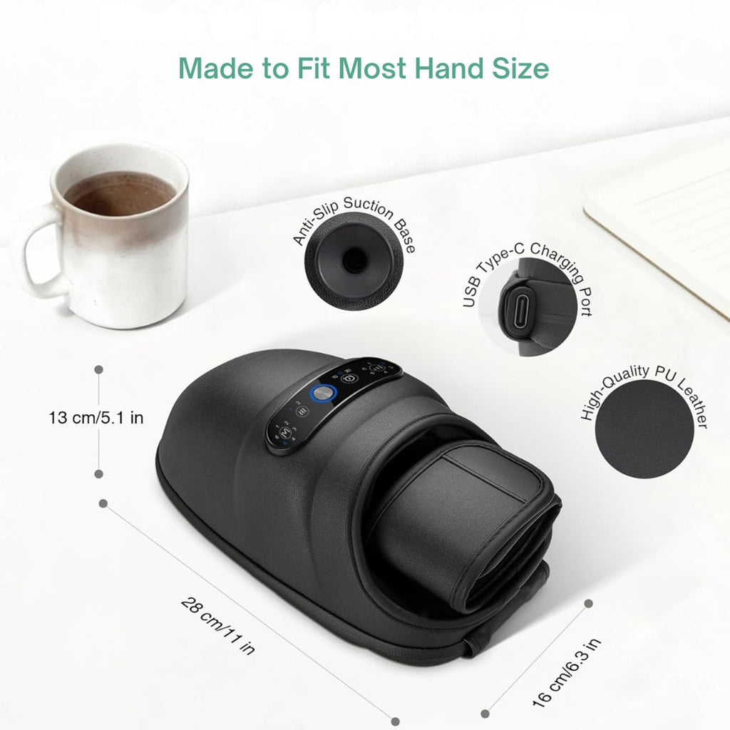 Wireless Electric Hand Massager – Air Compression & Gentle Heat for Relaxing Hand Comfort