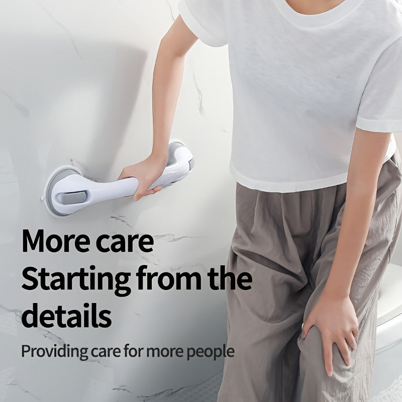 SafeGrip™ Suction Grab Bars - No-Drill Bathroom Safety Handles for Seniors