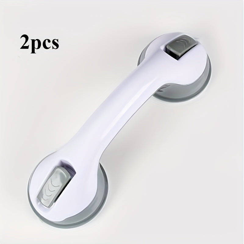 SafeGrip™ Suction Grab Bars - No-Drill Bathroom Safety Handles for Seniors