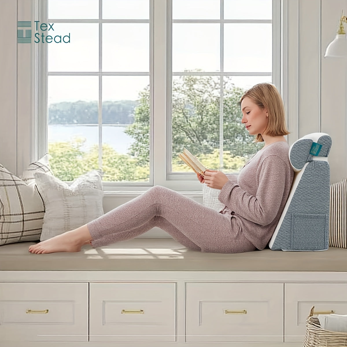 RestEase™ Wedge Pillow - Elevated Sleep Support for Seniors,