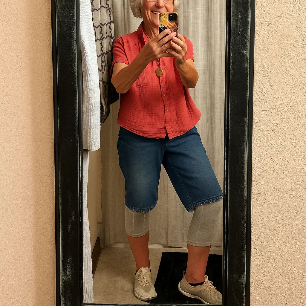 Compression Knee Pads – Soft, Breathable & Supportive Braces for Seniors (1 Pair)