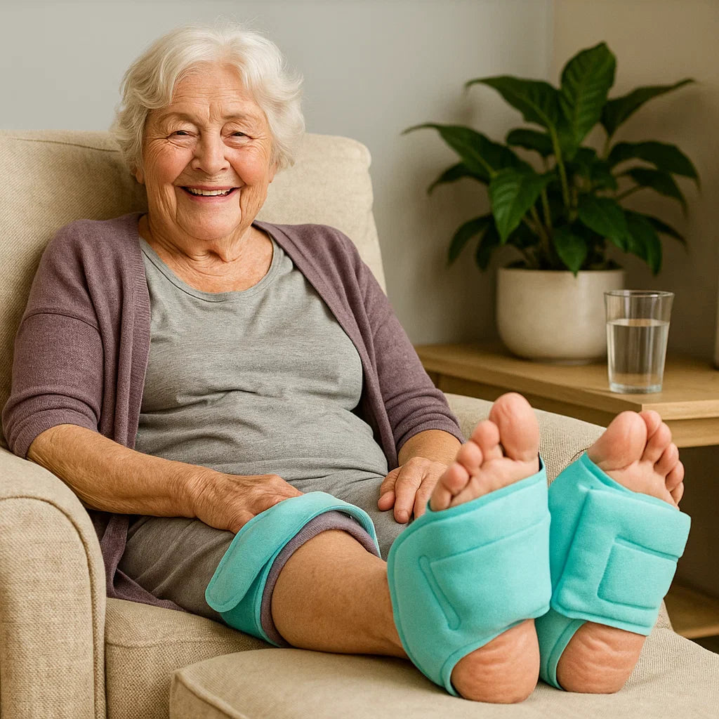 2 Pieces Reusable Ankle Ice Packs – Hot & Cold Gel Therapy for Seniors