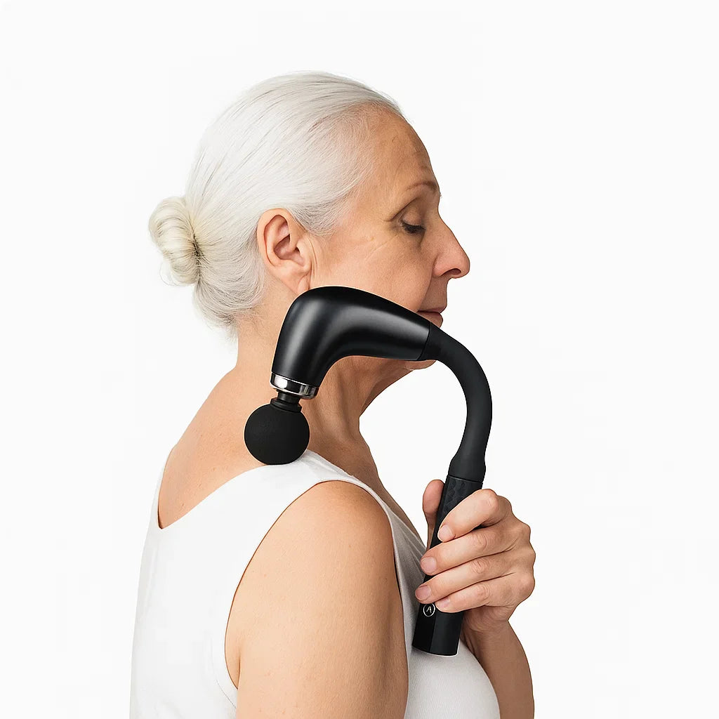 Rechargeable Long Handle Massager - 9-Speed Portable Comfort