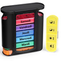 7 Days 4 Compartments - Convenient On-the-Go Pill Box - Senior Friendly Pill Box
