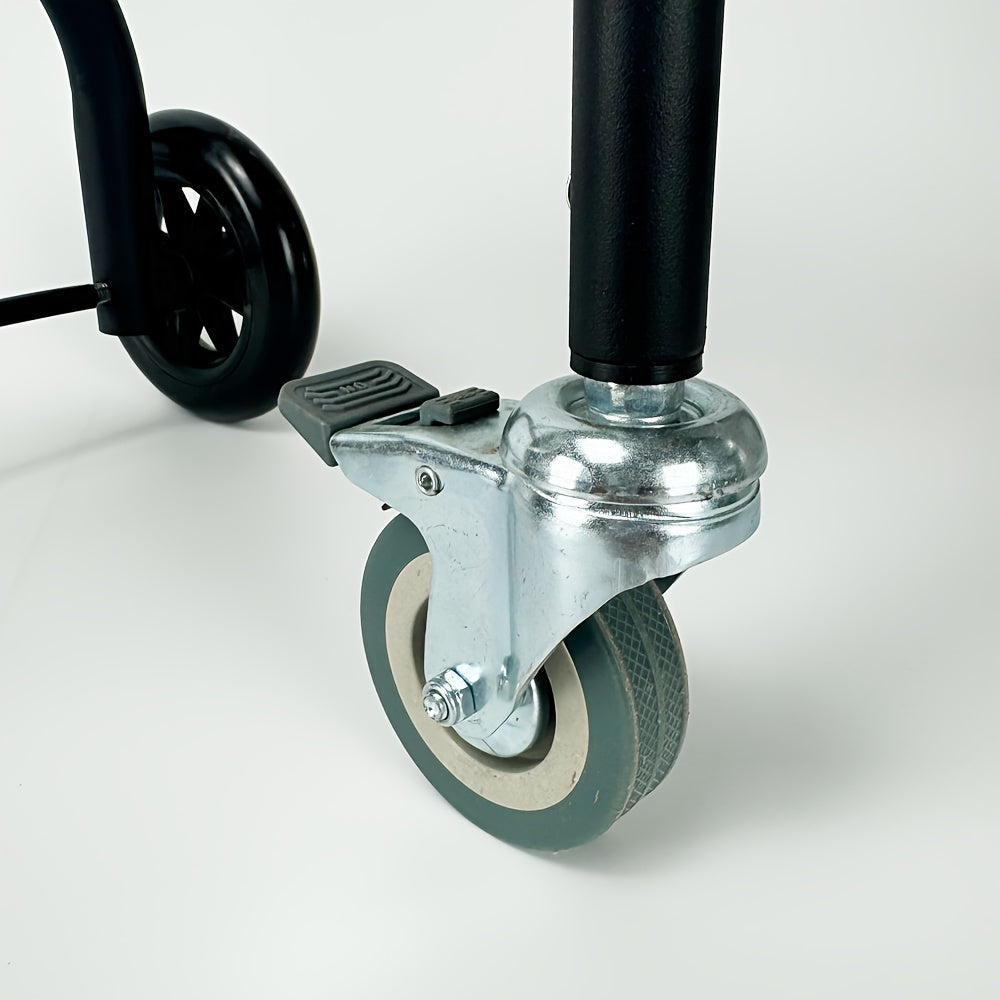 RollEase™ Mobility Handrail - Wheeled Support Rail for Seniors Walker Aid