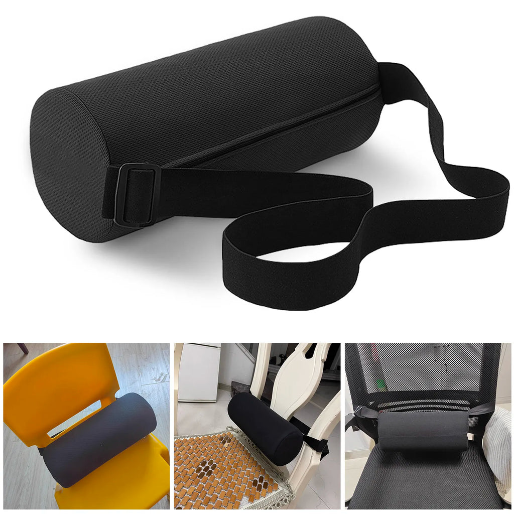 Lumbar Support Roller Cushion – Pain Relief for Office, Car & Back Comfort