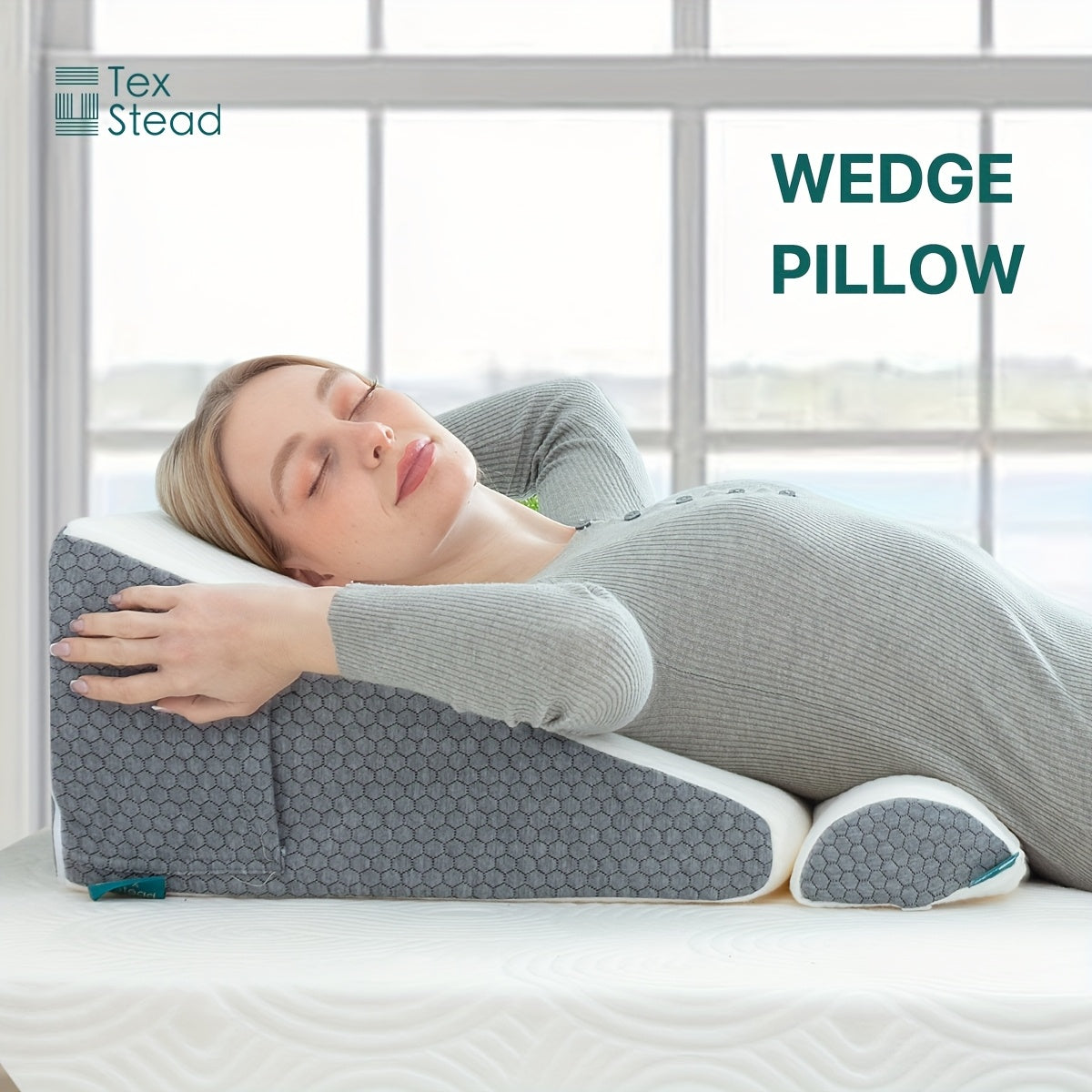RestEase™ Wedge Pillow - Elevated Sleep Support for Seniors,
