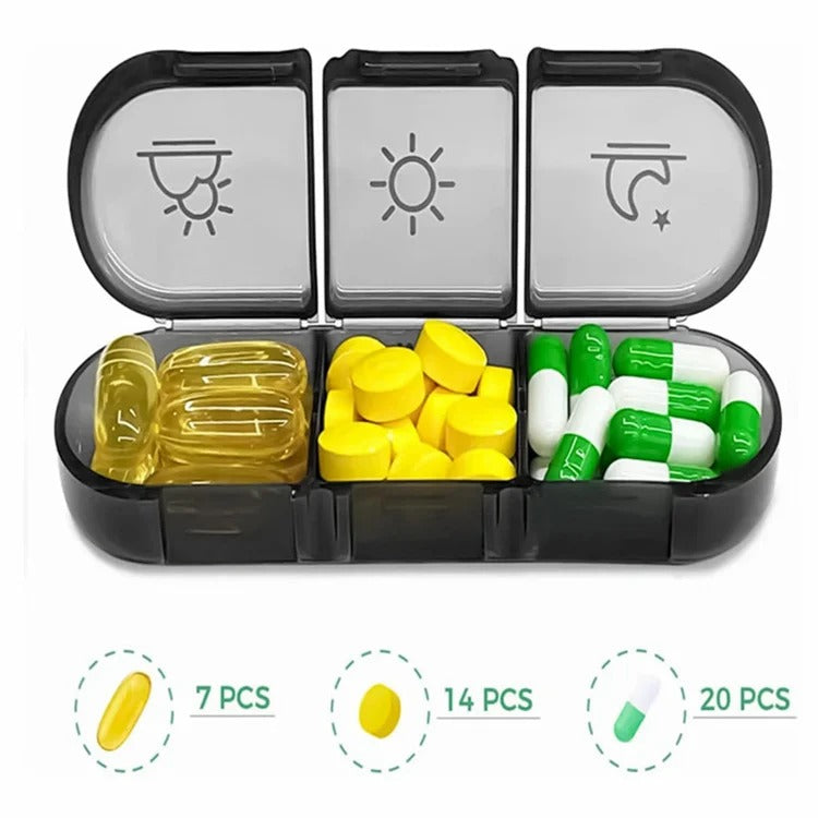 Extra Large 7 Day Pill Organizer – Easy Open Weekly Case for Seniors