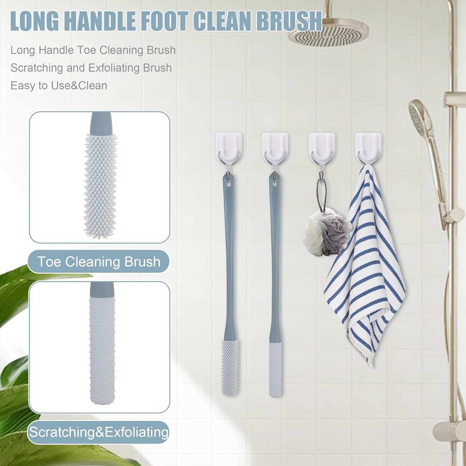 Soft Silicone Toe Brush - Easy Daily Hygiene Tool for the Elderly
