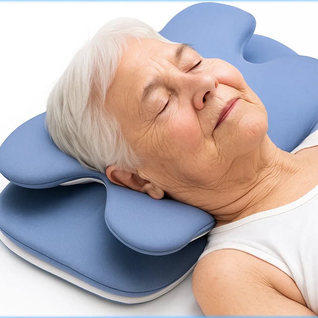 Butterfly Memory Foam Pillow – Gentle Cervical Support for Seniors