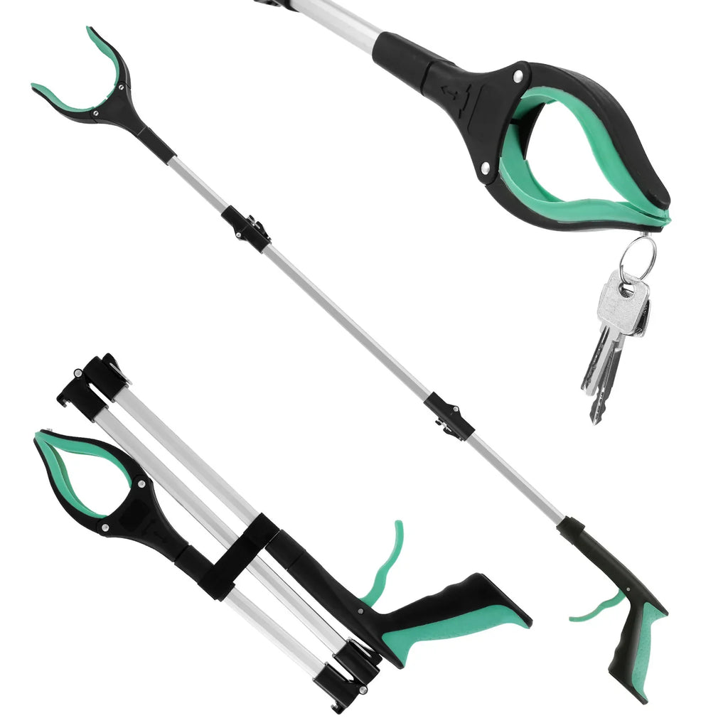 43" Upgraded Foldable Grabber Tool with Magnetic 360° Swivel Clip for Elderly & Disabled